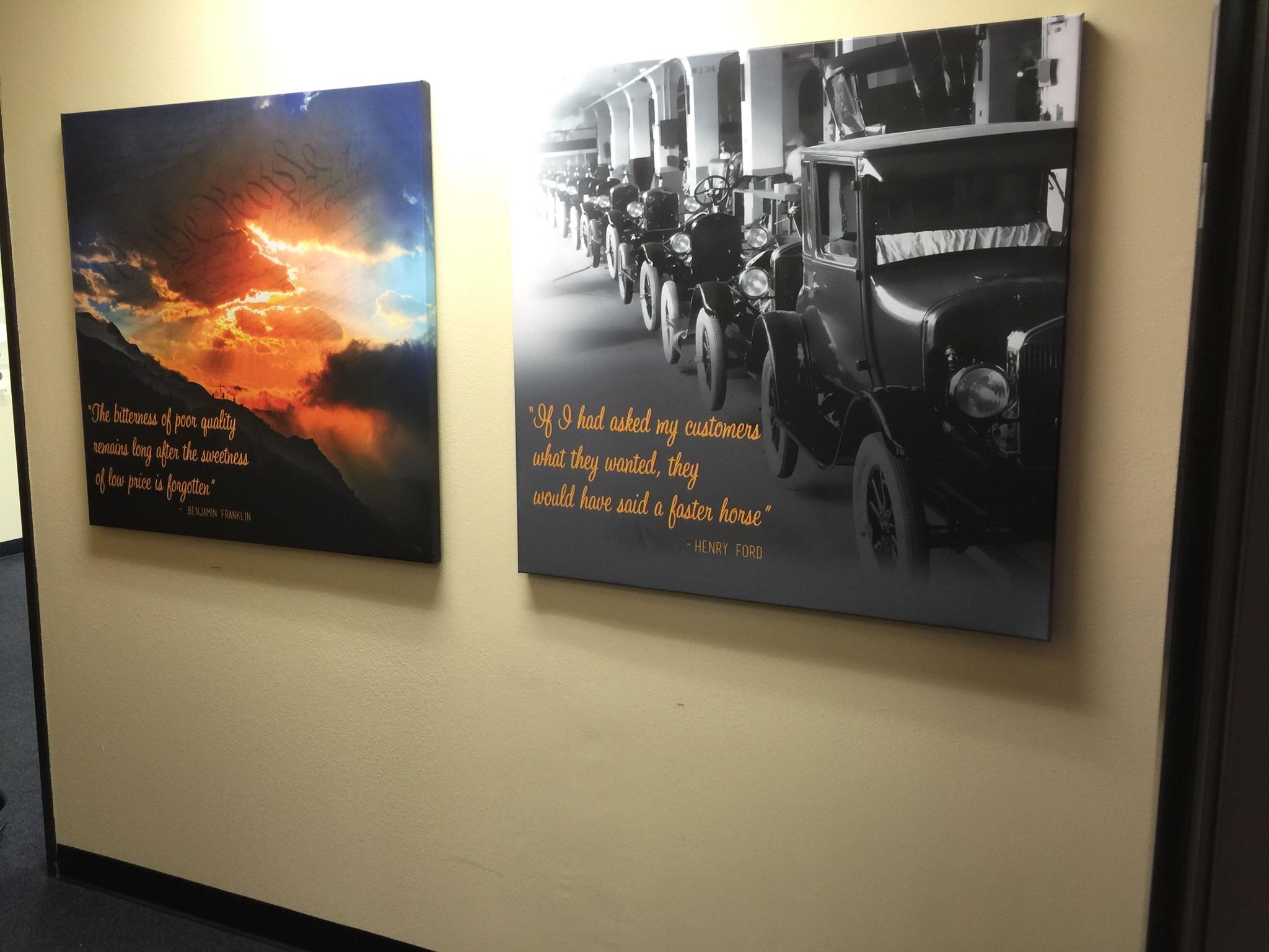 Digital Printed Quotes for Lobby
