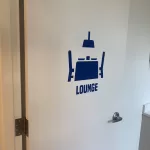 Door Graphics Of Lounge Area