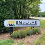 Illuminated Monument Sign Of 8m Solar Manufactured By Elite Custom Signs
