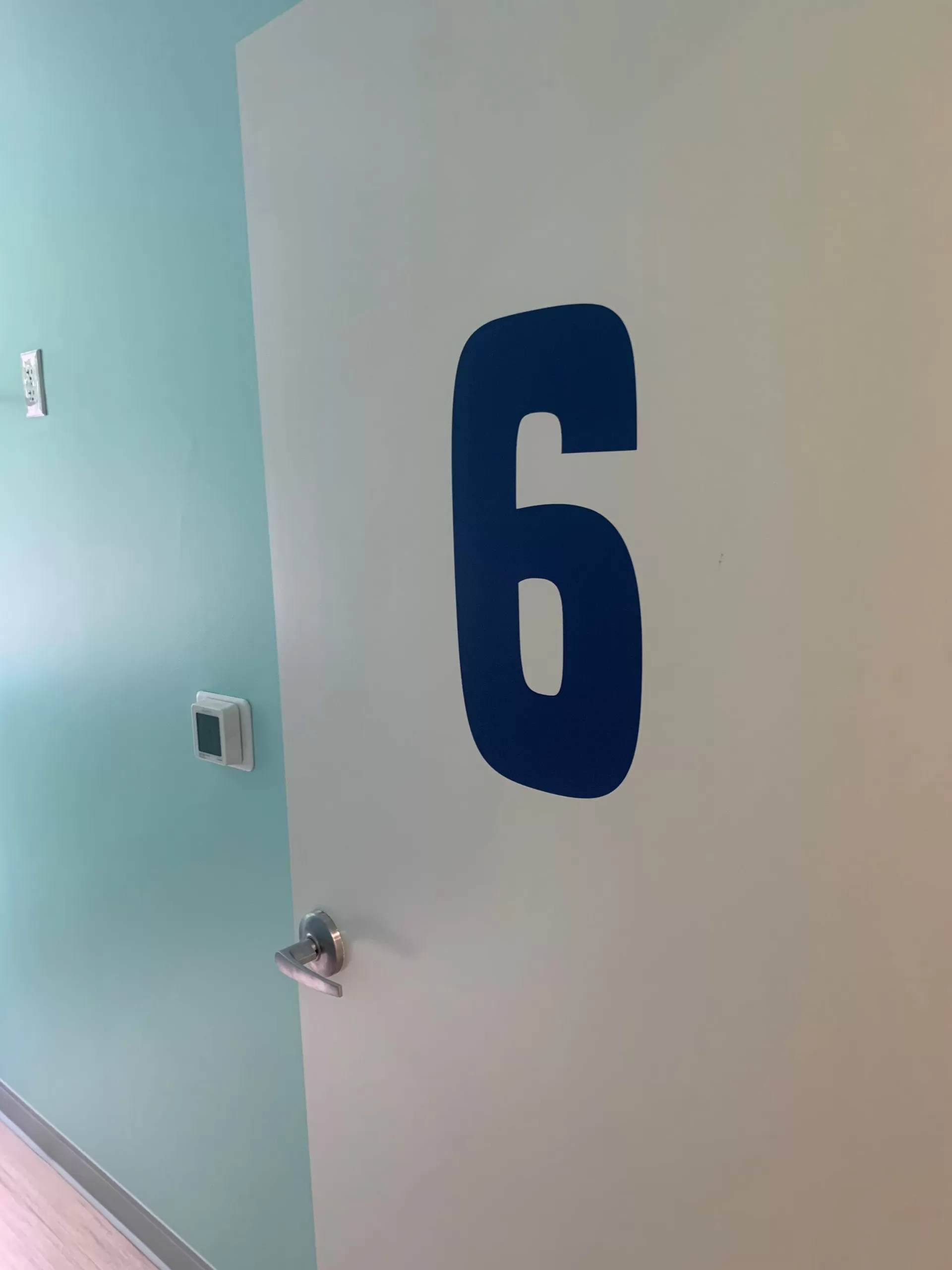 Vinyl Door Number Sign