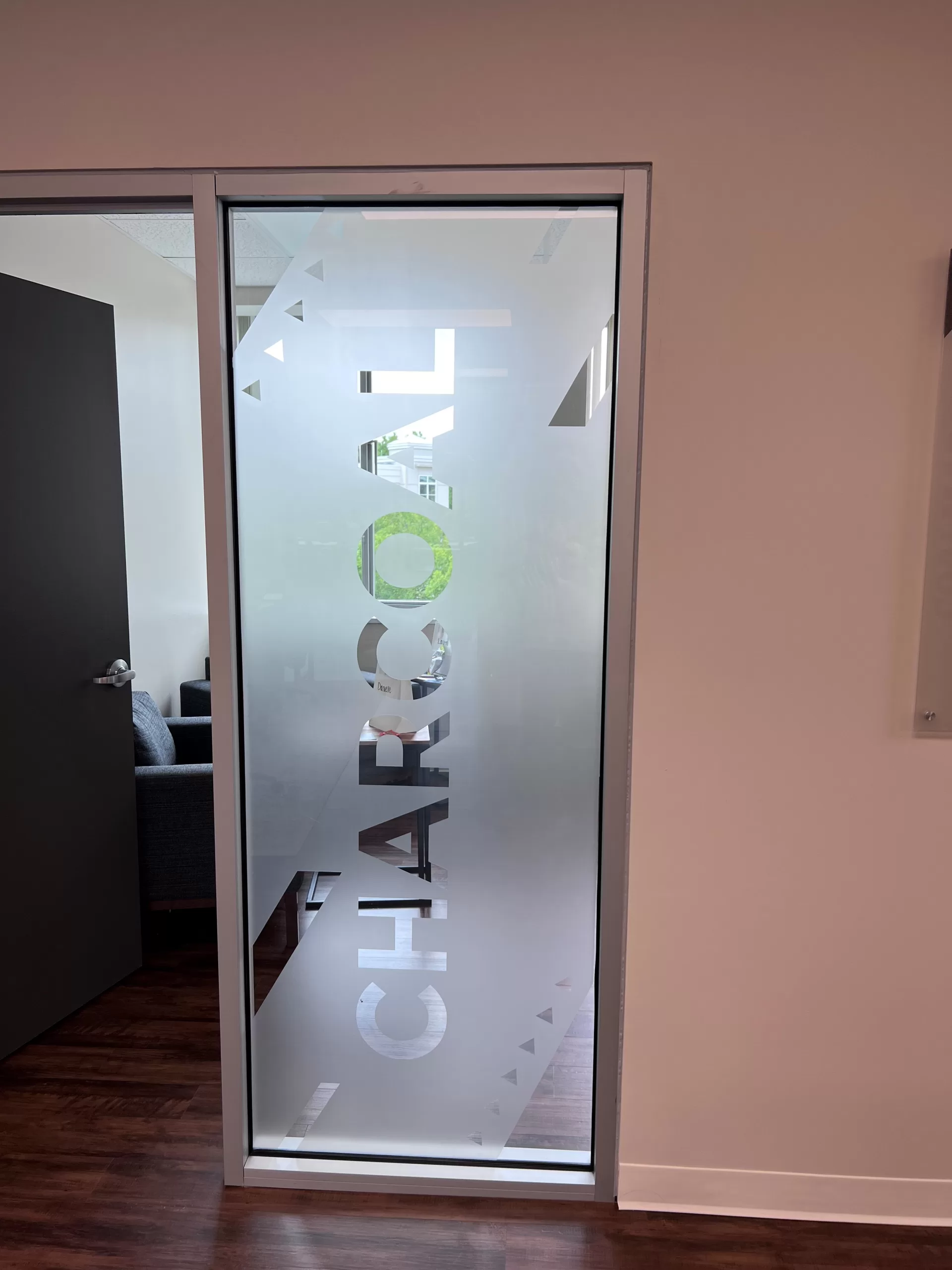 Frosted Vinyl Window Graphic